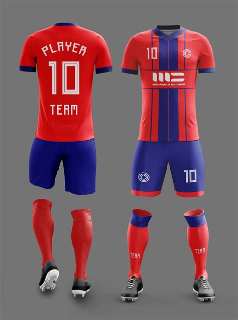 complete soccer uniform kit.